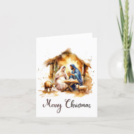 Vrolijk kerstfeest Nativiteit Feestdagen Kaart