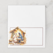 Vrolijk kerstfeest Nativiteit Plaatskaartje (Buitenkant ongevouwen)