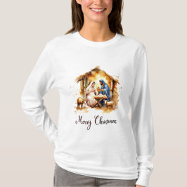 Vrolijk kerstfeest Nativiteit T-shirt