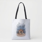 Vrolijk kerstfeest Nativiteit Tote Bag (Voorkant)