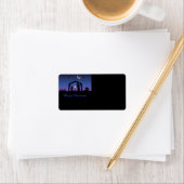 Vrolijk kerstfeest Nativiteit van Jezus Etiket (Insitu)