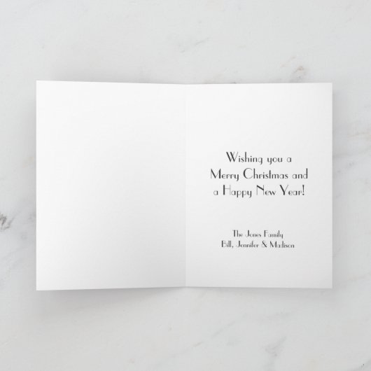 Vrolijk kerstfeest - New York Central Park Feestdagen Kaart (Binnen)