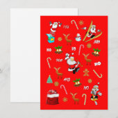 Vrolijk kerstfeest Nice 25 december 2010 Bedankkaart (Voorkant / Achterkant)