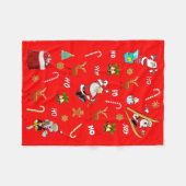 Vrolijk kerstfeest Nice 25 december 2010 Fleece Deken (Voorkant (Horizontaal))