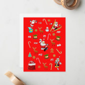 Vrolijk kerstfeest Nice 25 december 2010 Notitiekaartje (Voorkant / Achterkant in situ)