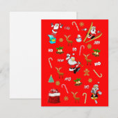 Vrolijk kerstfeest Nice 25 december 2010 Notitiekaartje (Voorkant / Achterkant)