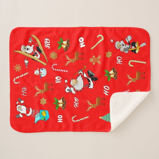 Vrolijk kerstfeest Nice 25 december 2010 Sherpa Deken (Voorkant (horizontaal))