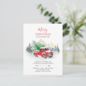 Vrolijk kerstfeest Nieuw adres Holiday Beweging Aankondigingskaart (Staand voorkant)