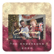 Vrolijk kerstfeest Nieuw Glitter Fotobeet