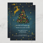 Vrolijk Kerstfeest Nieuw Huis Verhuizen Aankondiging (Voorkant / Achterkant)