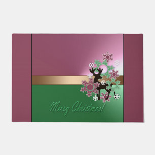 Vrolijk kerstfeest! , nieuw jaar, kerstherten, sne deurmat