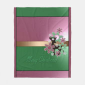 Vrolijk kerstfeest! , nieuw jaar, kerstherten, sne fleece deken (Voorkant)