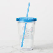 Vrolijk kerstfeest, nieuw jaar, Kerstmis, vrolijk, Acryl Drinkbeker (Achterkant)