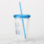 Vrolijk kerstfeest, nieuw jaar, Kerstmis, vrolijk, Acryl Drinkbeker (Links)