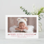 Vrolijk kerstfeest nieuwe baby feestdagenkaart (Staand voorkant)