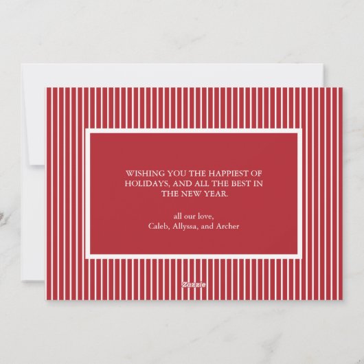 Vrolijk kerstfeest nieuwe baby feestdagenkaart (Achterkant)