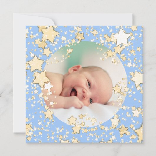 Vrolijk kerstfeest nieuwe baby jongen feestdagenkaart (Voorkant)