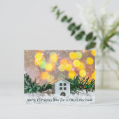 Vrolijk kerstfeest Nieuwe feestelijke feestdag Briefkaart (Staand voorkant)