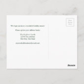 Vrolijk kerstfeest Nieuwe feestelijke feestdag Briefkaart (Achterkant)