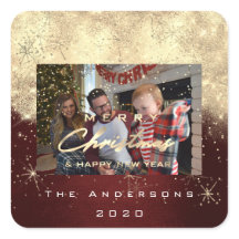 Vrolijk kerstfeest Nieuwe Gold Glitter-fotograaf