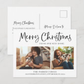 vrolijk kerstfeest | Nieuwe Home Wijziging van Adr Feestdagenkaart (Voorkant / Achterkant)