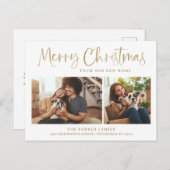 vrolijk kerstfeest | Nieuwe Home Wijziging van Adr Feestdagenkaart (Voorkant / Achterkant)