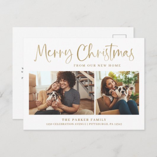 vrolijk kerstfeest | Nieuwe Home Wijziging van Adr Feestdagenkaart (Voorkant / Achterkant)