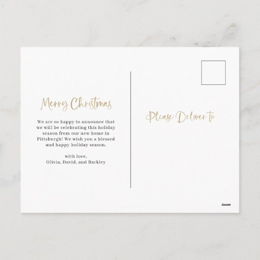 vrolijk kerstfeest | Nieuwe Home Wijziging van Adr Feestdagenkaart (Achterkant)