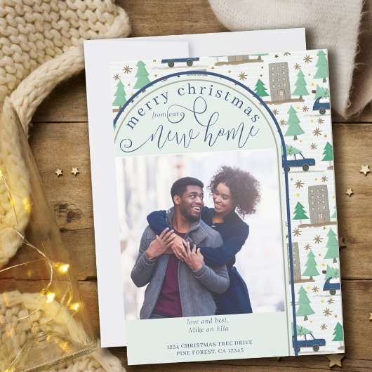 Vrolijk kerstfeest Nieuwe startfoto auto's en appa Aankondiging