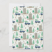 Vrolijk kerstfeest Nieuwe startfoto auto's en appa Aankondiging (Achterkant)