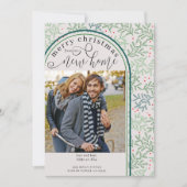 Vrolijk kerstfeest Nieuwe Thuisfoto Winter Greener Aankondiging (Voorkant)