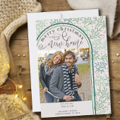 Vrolijk kerstfeest Nieuwe Thuisfoto Winter Greener Aankondiging
