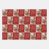 Vrolijk kerstfeest Nieuwjaar - 1 Foto Inpakpapier Vel (Voorkant 3)