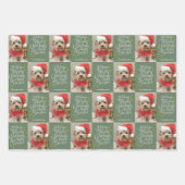 Vrolijk kerstfeest Nieuwjaar - 1 Foto Inpakpapier Vel (Voorkant 3)