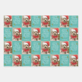 Vrolijk kerstfeest Nieuwjaar - 1 Foto Inpakpapier Vel (Voorkant 2)