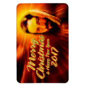 Vrolijk kerstfeest Nieuwjaar 2017 Jesus Magnet Magneet (Verticaal)