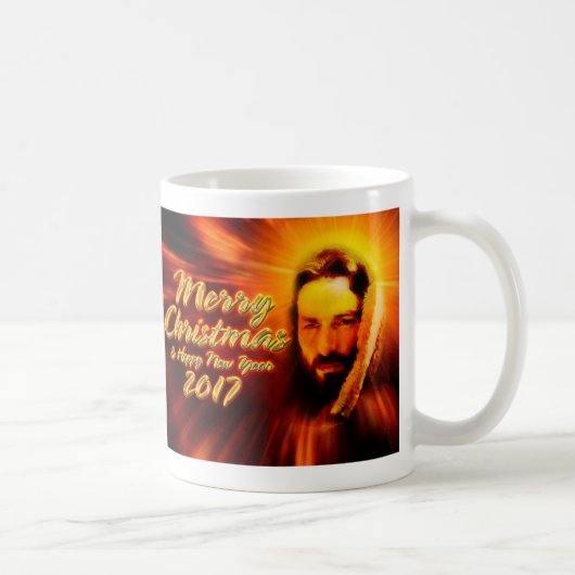 Vrolijk kerstfeest Nieuwjaar 2017 Jezus Mok (Rechts)