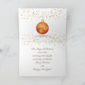 Vrolijk Kerstfeest & Nieuwjaar! 20XX zilveren luxe Feestdagen Kaart (Binnen)