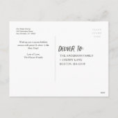 Vrolijk kerstfeest Nieuwjaar 4 Foto Collage Feestdagenkaart (Achterkant)