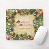 Vrolijk kerstfeest Nieuwjaar 74 Mousepad Muismat (Met muis)