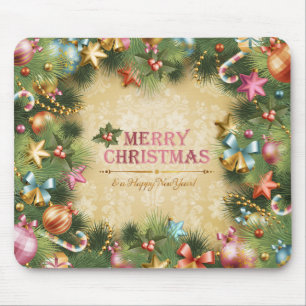 Vrolijk kerstfeest Nieuwjaar 74 Mousepad Muismat