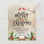 Vrolijk Kerstfeest Nieuwjaar Briefkaart (Voorkant)