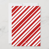 Vrolijk kerstfeest Nieuwjaar Candy Cane Foto Feestdagenkaart (Achterkant)