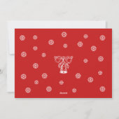 Vrolijk Kerstfeest Nieuwjaar Gepersonaliseerde Fot Feestdagenkaart (Achterkant)