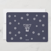 Vrolijk Kerstfeest Nieuwjaar Gepersonaliseerde Fot Feestdagenkaart (Achterkant)