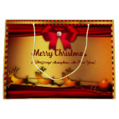 Vrolijk kerstfeest - Nieuwjaar grote cadeautas (Voorkant)