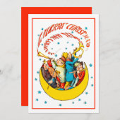  vrolijk kerstfeest nieuwjaar in de maan (Voorkant / Achterkant)