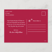 Vrolijk kerstfeest Nieuwjaar Moderne wensen roze l Feestdagenkaart (Achterkant)