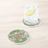 Vrolijk kerstfeest Nieuwjaar Onderzetters (Zijkant)