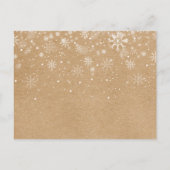 Vrolijk Kerstfeest Nieuwjaar Rustiek Roll On Fun Uitnodiging Briefkaart (Achterkant)